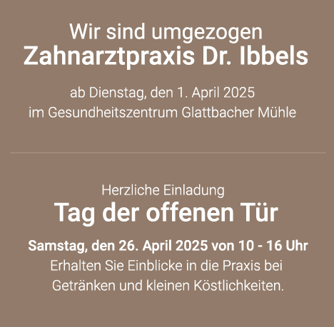 Praxisumzug und Tag der offenen Tür